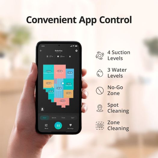 EUFY-CLEAN-ROBOVAC-L35-HYBRID, Robotski usisavač Eufy tvrtke Anker, Maksimalna snaga od 3200 Pa