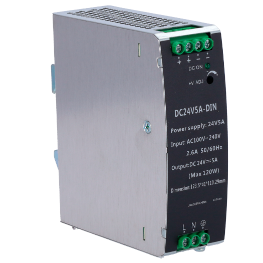 DC24V5A-DIN Switching Power Supply   DC Output 24V 5A / 120W   2 outputs 
