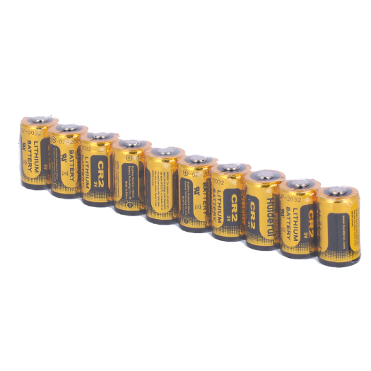 10XBATT-CR2 Huiderui   Battery pack CR2   10 units   Voltage 3.0 V   Lithium   Nominal capacity 850 mAh 