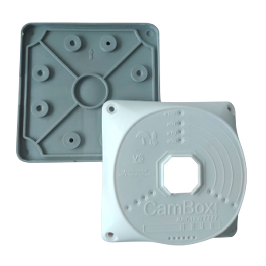 CBOX-BC02-BASEFLEX Flexible connection cover for junction box   Suitable for outdoor use 