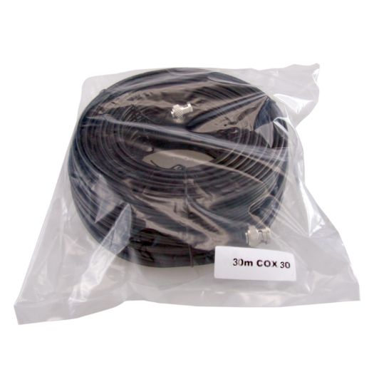 COX30 Combined cable RG59 + DC   BNC connector   30 meters   Video   Power 
