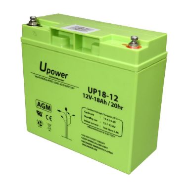 BATT-1218-U, Upower, Punjiva baterija, Voditelj godišnje skupštine, tehnologija kiselina, Napon 12 V