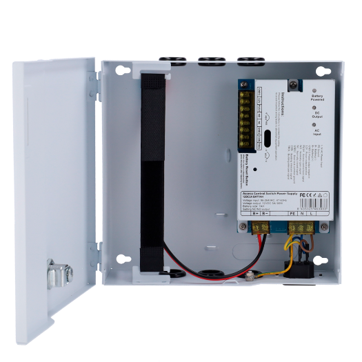 AC-12DC5A-BAT7AH Power supply for access control   Configurable NO/NC   DC output 11