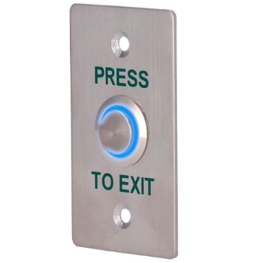EXITBUTTON303-SLIM-LED, Tipka za otključavanje vrata s LED-om, Profesionalna upotreba, Testirano na 100.000 upotreba