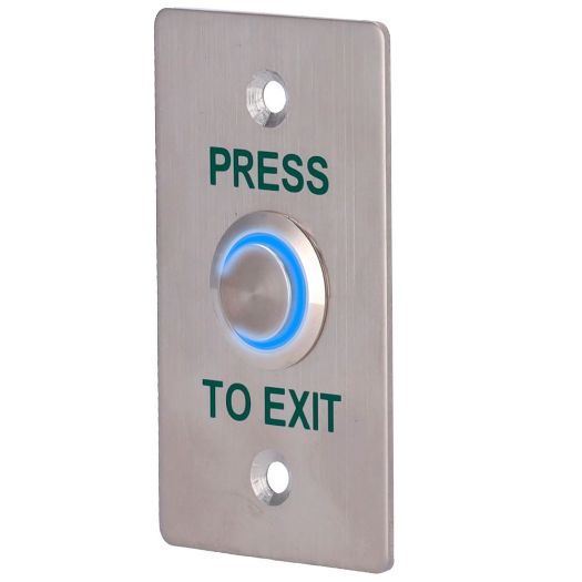 EXITBUTTON303-SLIM-LED, Tipka za otključavanje vrata s LED-om, Profesionalna upotreba, Testirano na 100.000 upotreba