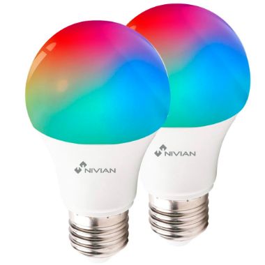 2XNVS-BULB-RGBW-9E27-W, RGB pametna žarulja, WiFi 2,4 GHz IEEE802.11 b/g/n, Potrošnja 9W
