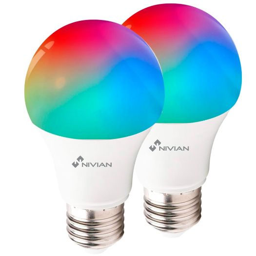 2XNVS-BULB-RGBW-9E27-W, RGB pametna žarulja, WiFi 2,4 GHz IEEE802.11 b/g/n, Potrošnja 9W