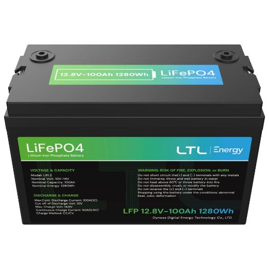 DY-AR-1200, Stacionarna baterija, Kapacitet 1280 Wh, LiFePO4 12V / 100Ah, 3000 životnih ciklusa