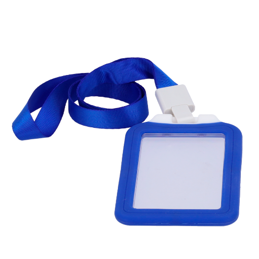 CARD-HOLDER-V-BLUE Card holders   Vertical layout   Protective plastic sheeting 