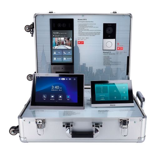 AK-DEMOKIT, Vitrina, Akuvox video portafoni, WiFi ruter i PoE preklopnik