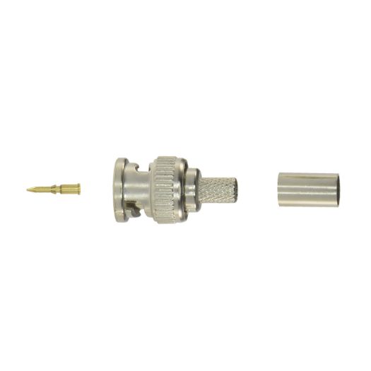 CON100 Connector   BNC for crimp   Compatible with RG59   25 mm (D)   10 mm (W) 