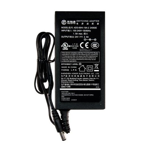 DC2425, Elektroničko napajanje, 24 V / 2500 mA, Smanjene dimenzije, 110 (V) x 55 (Š) x 30 (D) mm