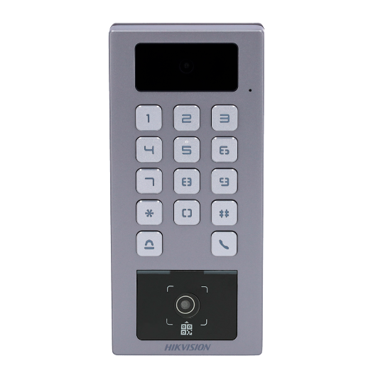 DS-K1T502DBWX-CQR kontrola pristupa s kamerom IP65 IK09 MF DESFire, dinamička QR i PIN kartica 