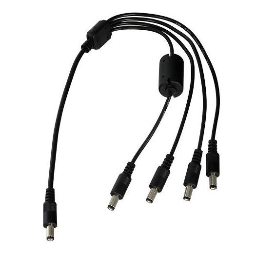 CON104-F, Razdjelnik napajanja, 1 posebna ženska utičnica, 4 standardna ženska utičnica