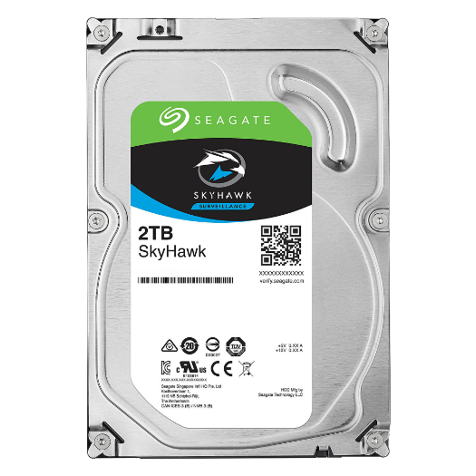 HD2TB-S Seagate Skyhawk Hard Drive   Capacity 2 TB   SATA interface 6 GB/s 