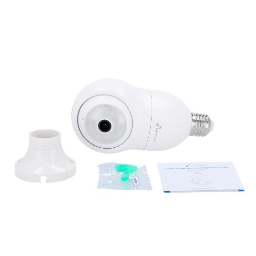 NVS-IPC-BULB1, Nivian pametna kamera 2K, Wifi 2.4 GHz / Podnožje E27, PT automatsko praćenje | IR 10 m
