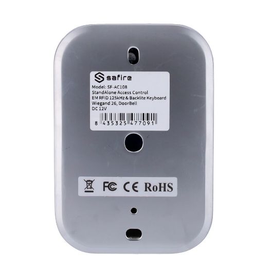 SF-AC108, Samostalna kontrola pristupa, Pristup EM karticama i PIN-om, Relej, izlazi za tipke i zujalice