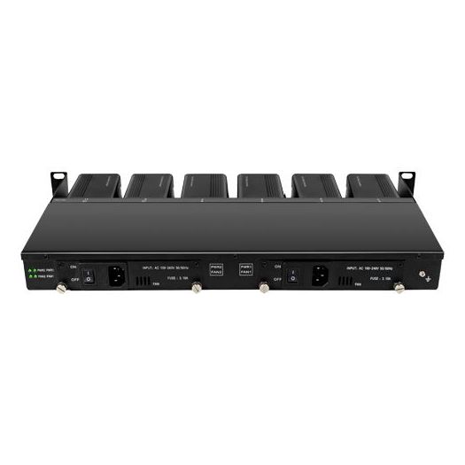 RACK-1U12MC-AC220D, Metalna šasija, Za skladištenje do:, 12 pretvarača medija