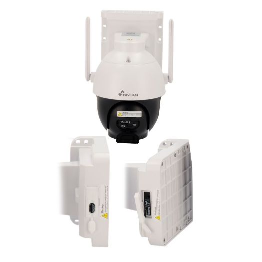 NV-CAM02S-SOLAR4G, Nivian motorizirana kamera 4G + SIM, Rezolucija 2K / Kompresija H.265