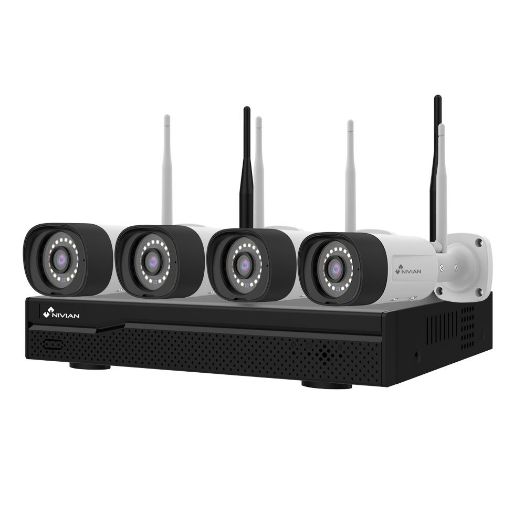 NV-KIT1030W6-4CAM, Nivian WiFi CCTV komplet, NVR 10 kanala, 4 Pre, registrirane 3 Mpx kamere