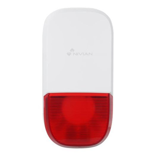 NVS-S7B, Nivian Smart, Vanjska sirena, Napajanje 12VDC/1A, Upozorenje bljeskanjem / Sirena 95dB