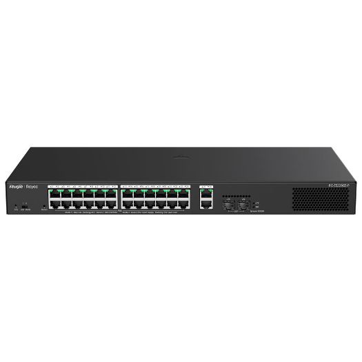 RG-ES228GS-P, Reyee upravljivi PoE preklopnik u oblaku, 24 PoE 802.3af/at + 2 SFP + 2 uzlazna veza RJ45