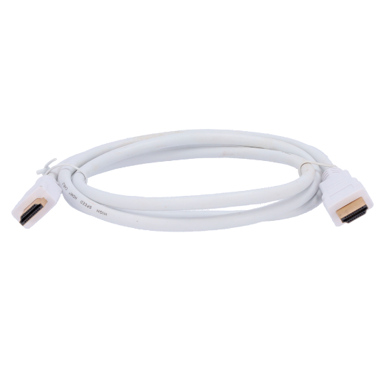 HDMI1-1W HDMI cable   HDMI type A male connectors   High speed   1 m   White colour 