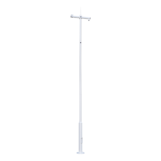POLE-600-D CCTV Pole   6 meters in height   Made of galvanized steel   5 pieces of 1,2 meters that make up the pole 