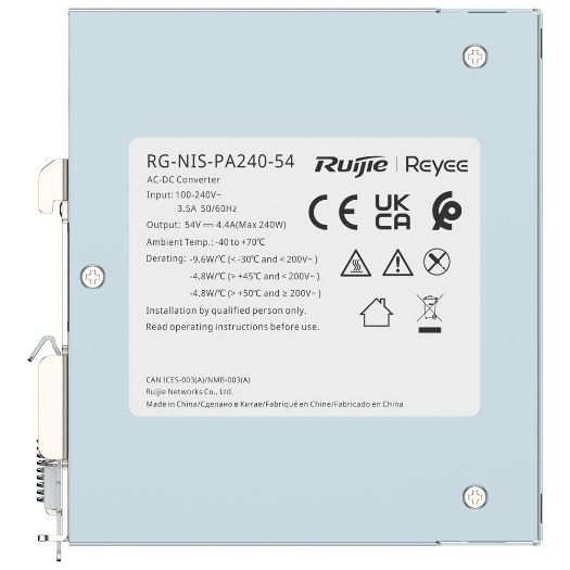 RG-NIS-PA240-54, Reyee industrijsko napajanje, DC izlaz 54 V 4, 4A / 240 W