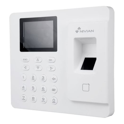 NV-TIMECONTROL-IP, Kontrola vremena i prisutnosti, Otisci prstiju, MF kartica i tipkovnica