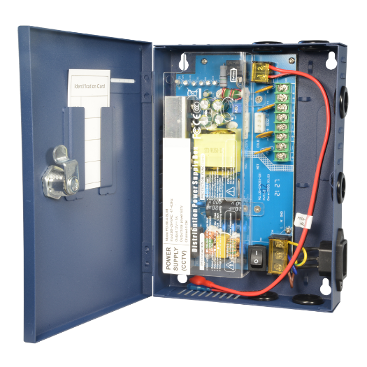 PD-60-4-SLIM Slim power distribution box   1 AC input 220 V 5OHz   4 outputs 