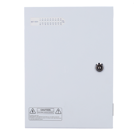 PD-250-18-FUSE Power supply distribution box   AC input 180 V~246 V   18 outputs Fuse 