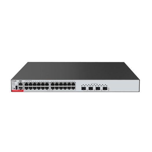 RG-CS83-24GT4XS-PD, Ruijie Switch Upravljani Cloud L3, 24 PoE RJ45 + 4 SFP+ portova