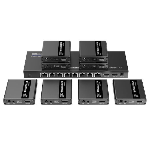 HDMI-SPL-1x8-4K30-CAT6, HDMI razdjelnik signala, produživač, Domet 40 m, 4K rezolucija