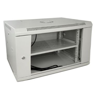 RACK-6UG, Zidni ormarić za police, Do 6U rack od 19", Nosivost do 60 kg