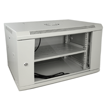RACK-6UG Rack cabinet for wall   Up to 6U rack of 19"   Up to 60 kg load 