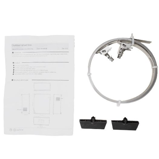 SF-BOX08ECONL-BMS-IP55, SMC poliesterski ormarić bez logotipa, Diferencijal, prekidač i SPD
