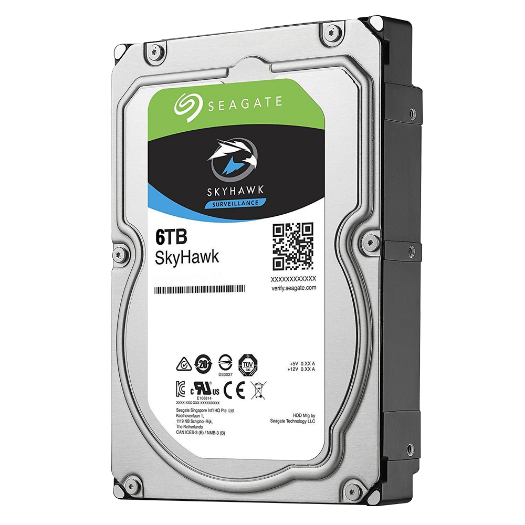 HD6TB-S Seagate Skyhawk Hard Drive   Capacity 6 TB   SATA interface 6 GB/s 