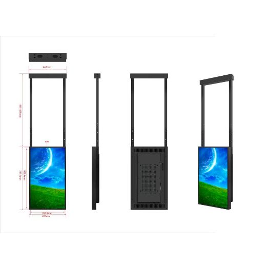 SF-32WF-HB, Stropna potpora, Kompatibilno sa SF-om, 32WF35, FHD, Udaljenost od stropa 555