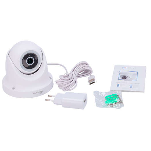 NVS-IPC-0H4D-L Nivian Smart Dome Camera 2K 3MP   Wifi 2.4 GHz | Outdoor IP65 