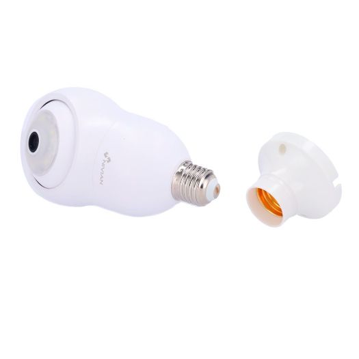 NVS-IPC-BULB1, Nivian pametna kamera 2K, Wifi 2.4 GHz / Podnožje E27, PT automatsko praćenje | IR 10 m