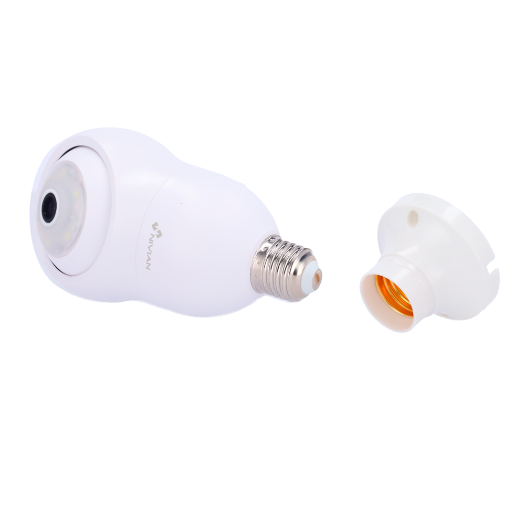 NVS-IPC-BULB1 Nivian Smart Camera 2K   Wifi 2.4 GHz / E27 base   PT Autotracking Control | IR 10 m 