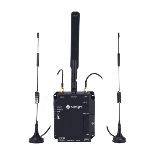MS-UR32-L04EU-W-485 Milesight   Industrial 4G WiFi Router   2 Ethernet ports RJ45 10/100 