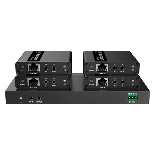 HDMI-SPL-1x4-4K30-CAT6 spliter-ekstender HDMI1x4   1 predajnik / 4 prijemnika 