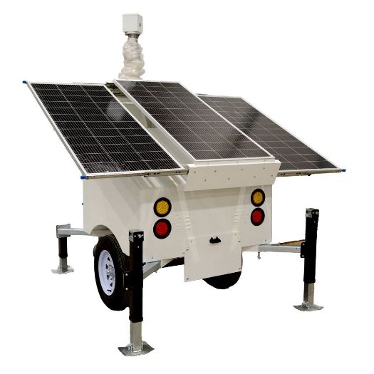 SF-CCTVTRAILERPR07-2520WH, Ja, prikolica s napajanjem za CCTV, Solarni panel od 3x120W