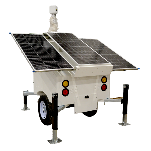 SF-CCTVTRAILERPR07-2520WH Self powered trailer for CCTV    Solar panel of 3x120W 