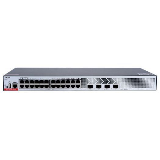 RG-CS83-24GT4XS-P, Ruijie Switch Upravljani Cloud L3, 24 PoE RJ45 + 4 SFP+ portova