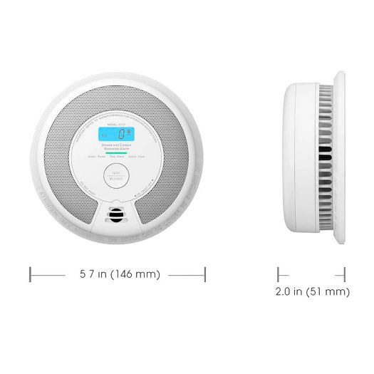 SC07, X, Samostalni detektor dima i ugljičnog monoksida Sense, Vijek trajanja baterije 10 godina (bez