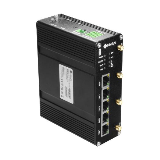 MS-UR35-L04EU-G-P-W, Milesight, Industrijski ruter 4G WiFi GPS PoE, 5 portova 10/100 (4 PoE porta)