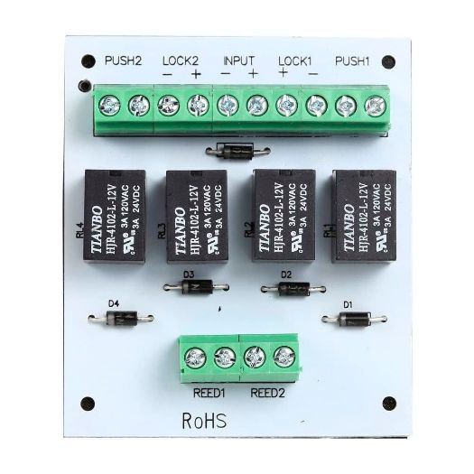 PCB-501, Relejni modul, Stvaranje dvaju, brave na vratima, Dvostruki izlaz, Mala veličina